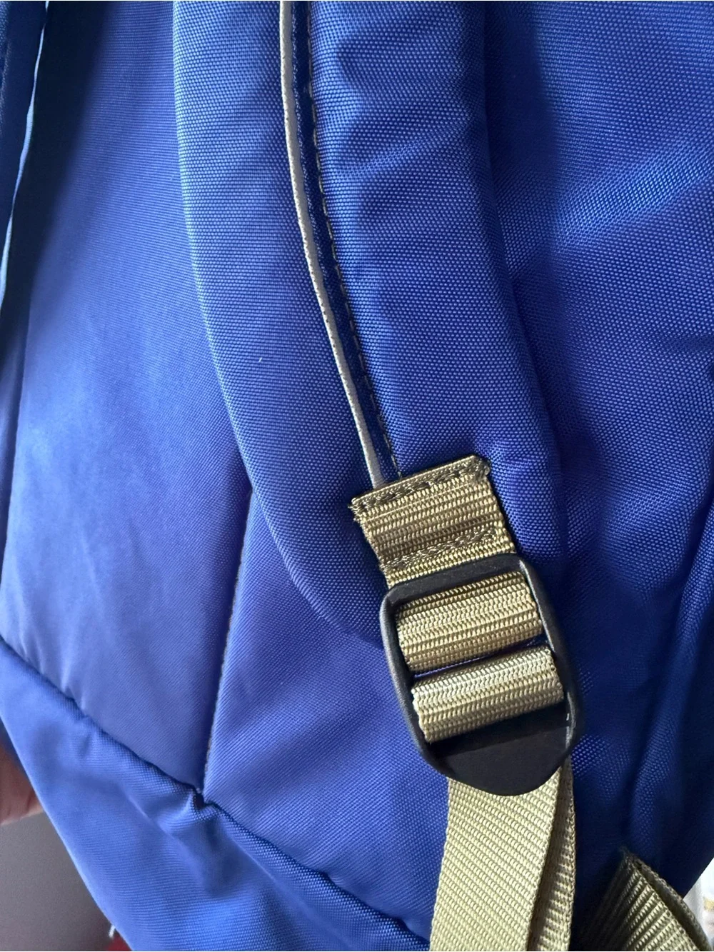 L.L. Bean Blue Deluxe Backpack Tan Accents 3M Scotchlite Reflective Multi Pocket